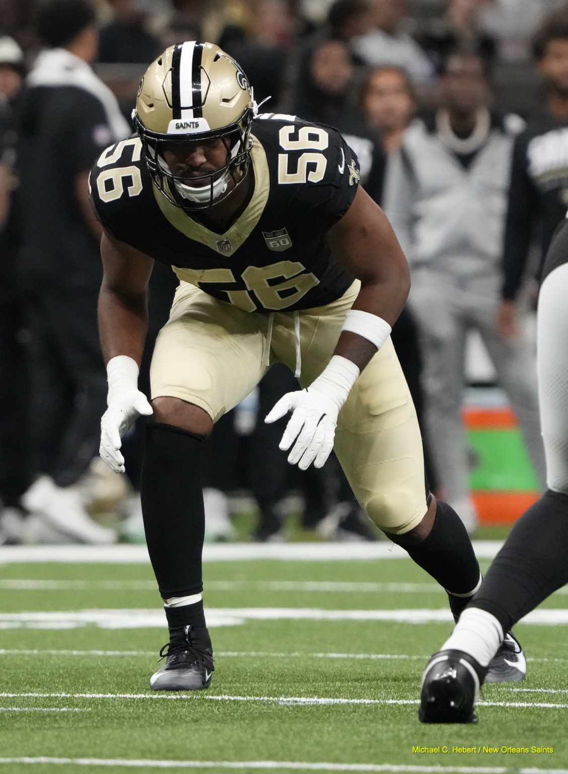 Markei Sports Reps athlete Malakai Williams lined up for the New Orleans Saints